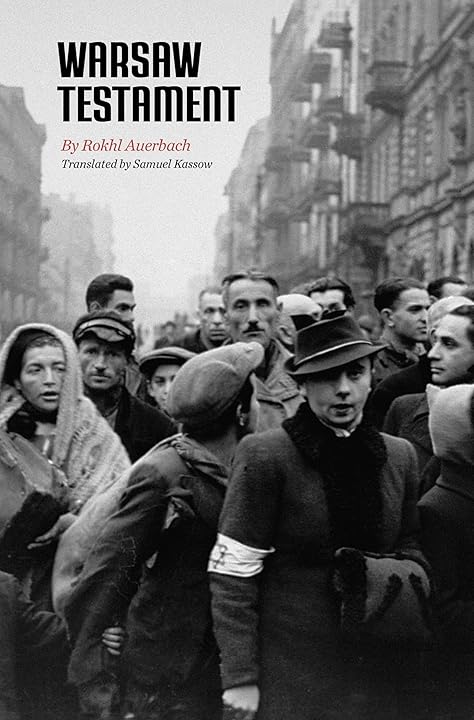 Warsaw Testament_Rokhl Auerbach_book cover